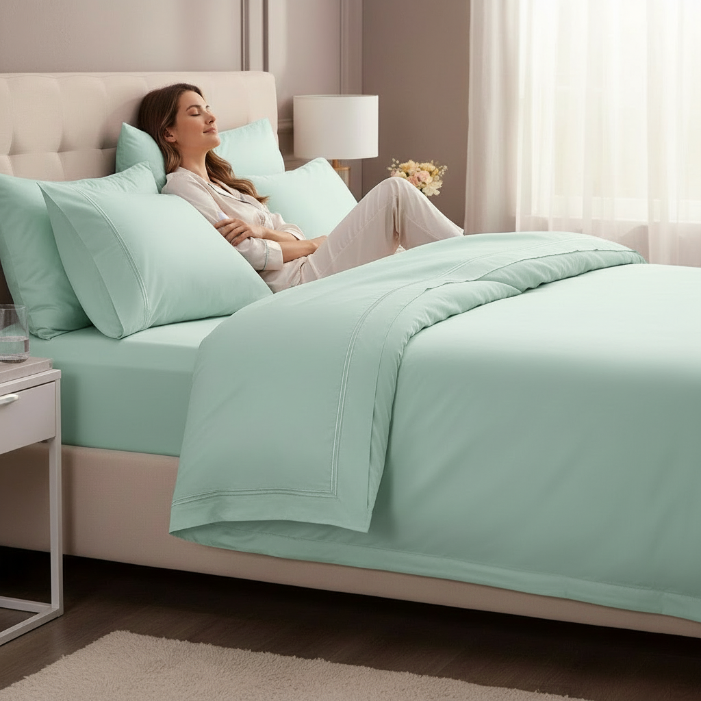 Strada Embroidered 1000 TC Egyptian Cotton Spa Deep King Sheet sets by Renee Taylor